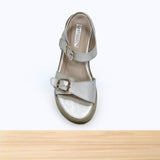 438F Tina Cuir Argenté D