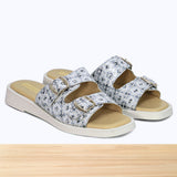 460F Charm Cuir Beige Gris