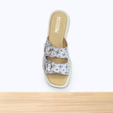 460F Charm Cuir Beige Gris