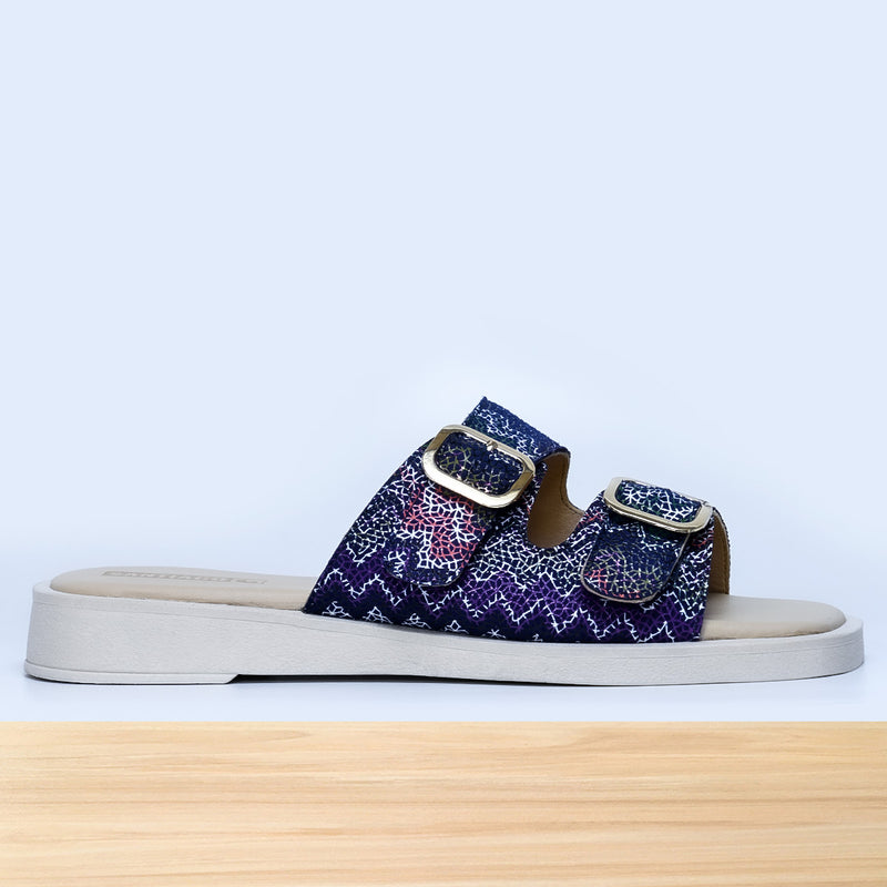 460F Charm Cuir Bleu