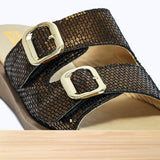 460F Charm Cuir Doré Brillant