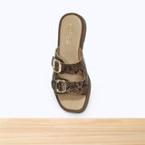 460F Charm Cuir Serpent Camel