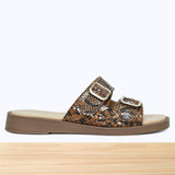 460F Charm Cuir Serpent Camel