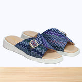 461F Gloria Cuir Bleu Multicolore