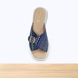 461F Gloria Cuir Bleu Multicolore