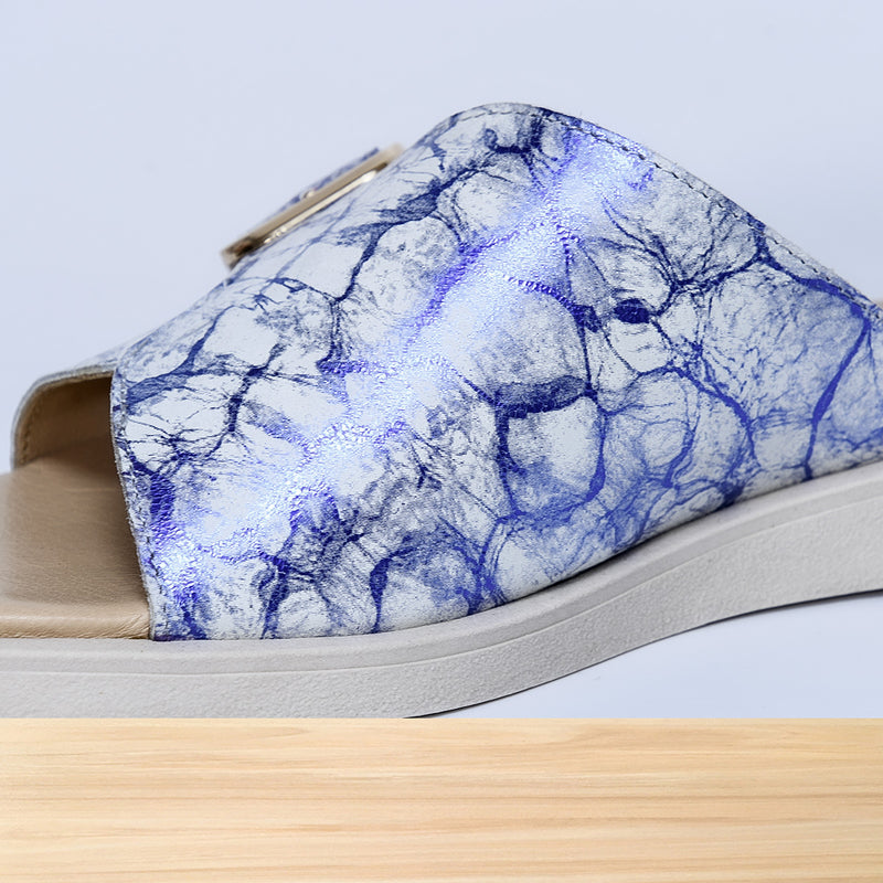 461F Gloria Cuir Glacier Bleu