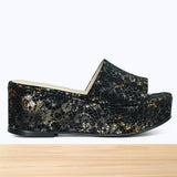 463F Cirella Cuir Noir Lézard