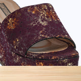 463F Cirella Cuir Bordeaux Brillant
