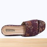 463F Cirella Cuir Bordeaux Brillant