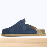 46F Gavie Cuir Bleu Marine