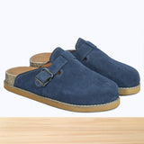 46F Gavie Cuir Bleu Marine