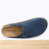 46F Gavie Cuir Bleu Marine