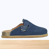 46F Gavie Cuir Bleu Marine
