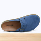 46F Gavie Cuir Bleu Jean