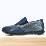 476F Havéla Cuir Bleu Gris