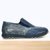 476F Havéla Cuir Bleu Gris