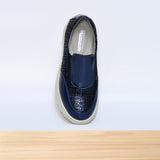 476F Zaria Cuir Bleu Brillant