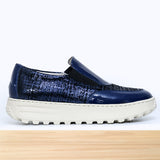 476F Zaria Cuir Bleu Brillant