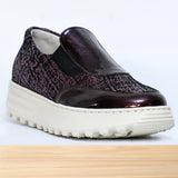 476F Zaria Cuir Bordeaux Brillant