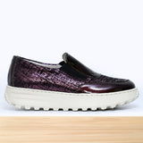 476F Zaria Cuir Bordeaux Brillant