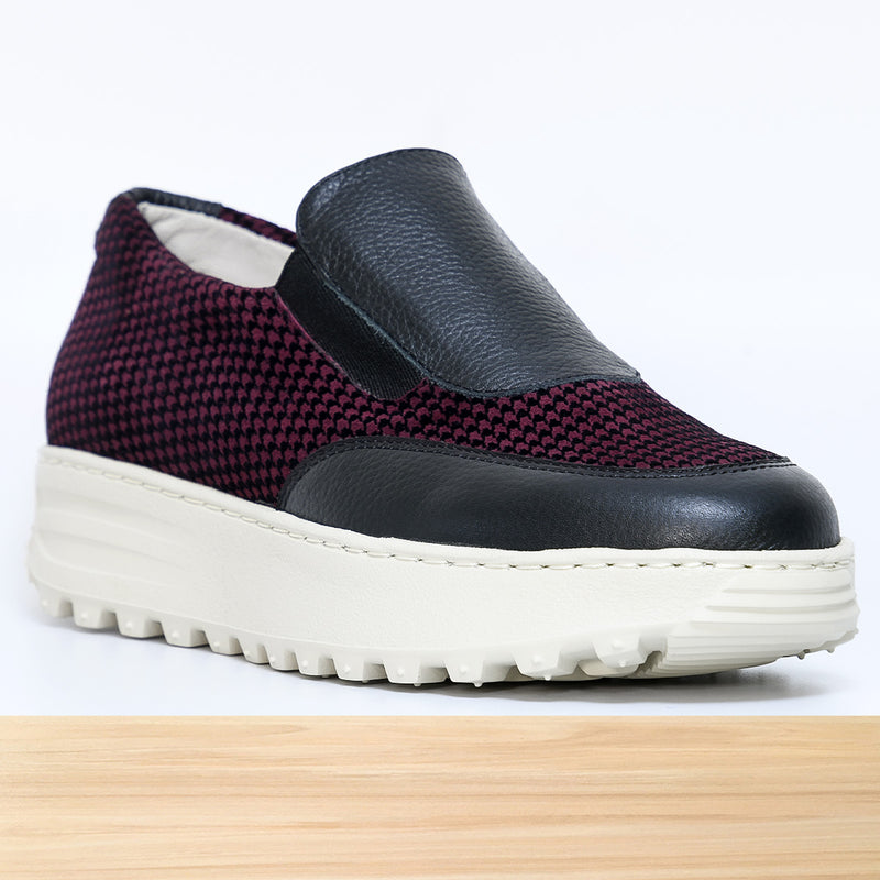 476F Zaria Cuir Bordeaux N