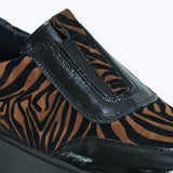 484F Tirra Cuir Noir Camel Zèbre SNV