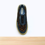 484F Tirra Cuir Noir Camel Zèbre