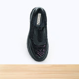 484F Tirra Cuir Noir Violet Zèbre