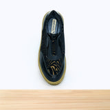 484F Tirra Cuir Noir Doré Zèbre