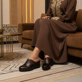 485F Mizan Cuir Marron Matching Djellaba - Night Modern Sofa Zarbia Center