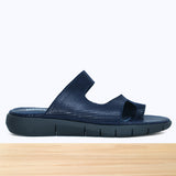 486F Kallena Cuir Bleu Noir