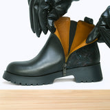 486F Virna Cuir Noir Serpent