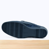 489F Qima Cuir Bleu Marine