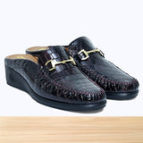 489F Qima Cuir Bordeaux Foncé