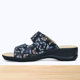 500F Winella Cuir Bleu Marine