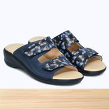 500F Winella Cuir Bleu Marine