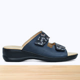 500F Winella Cuir Bleu Marine