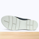 502F Belvia Cuir Gris Noir