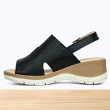 502F Belvia Cuir Gris Noir
