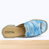 504F Luvia Cuir Bleu Argenté