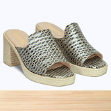 504F Luvia Cuir Doré Gris