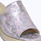 504F Luvia Cuir Rose Argenté