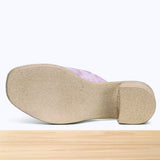 504F Luvia Cuir Rose Métallisé