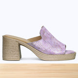 504F Luvia Cuir Rose Métallisé