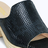 504F Luvia Cuir Serpent Noir