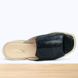 504F Luvia Cuir Serpent Noir