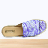 504F Luvia Cuir Violet Argenté