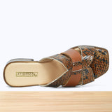507F Dorielle Cuir Serpent Camel