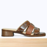 507F Dorielle Cuir Serpent Camel