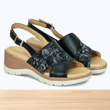 510F Livana Cuir Noir Gris